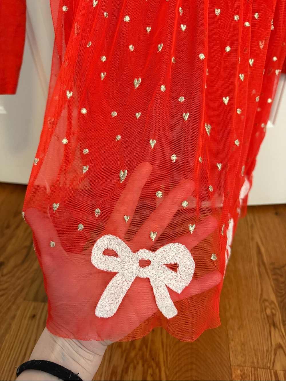 Hanna Andersson Red Tulle Dress Holiday Size 120 cm / 6-7 US - Picture 6 of 10